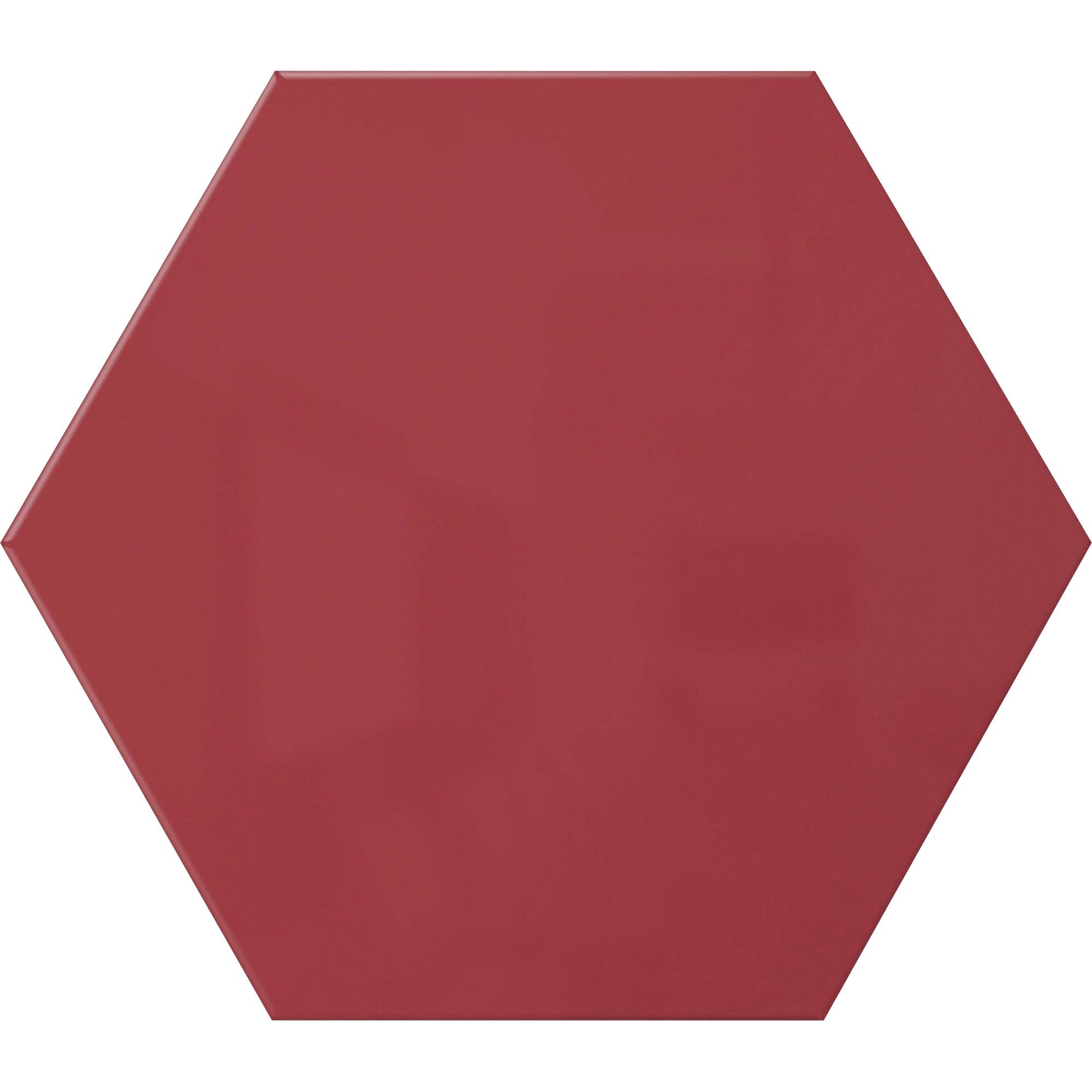 Ghent Powder-Coated Hex Steel Whiteboard, 21" x 18", Red, Hexagonal, Magnetic, Steel Surface, 1 Each