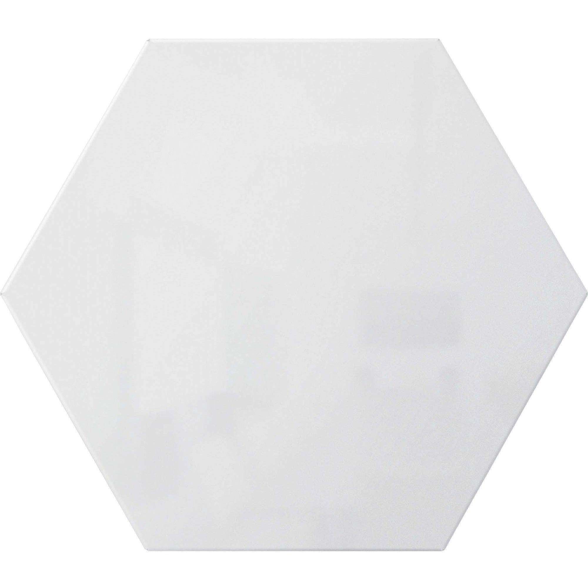 Ghent Powder-Coated Hex Steel Whiteboard, 21" x 18", White, Hexagonal, Magnetic, 1 Each