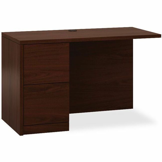 HON 10500 H105906L Return, 29.5"H x 48"W x 24"D, 2 Drawers, Flat Edge, Mahogany Finish, 1 Each