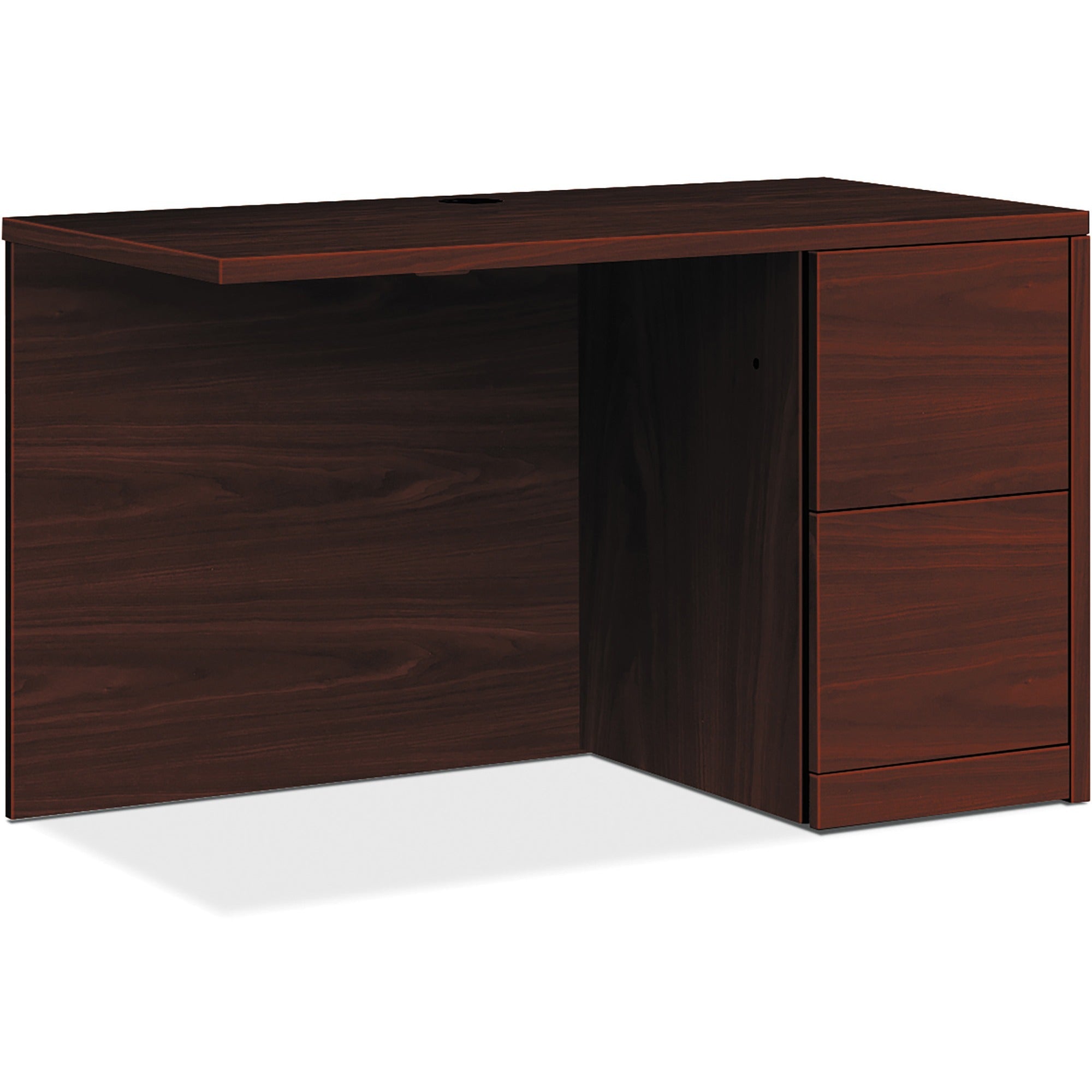 HON 10500 Series H105907R Return, Mahogany Finish, 2 Drawers, 29.5" H x 42" W x 24" D, 1 Each