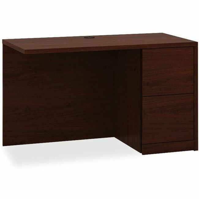 HON 10500 H105905R Return, Mahogany Finish, 2 Drawers, Flat Edge, 29.5"H x 48"W x 24"D, 1 Each