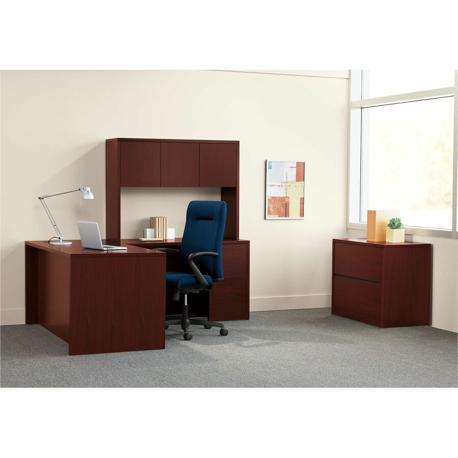 HON 10500 H105905R Return, Mahogany Finish, 2 Drawers, Flat Edge, 29.5"H x 48"W x 24"D, 1 Each