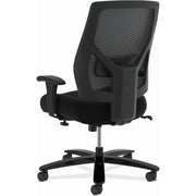 HON Crio Chair, Mesh Fabric Seat and Back, High Back, Adjustable Arms, 5-Star Base, Black, 1 Each