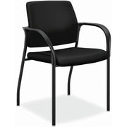 HON Ignition Chair, Black, Steel Frame, Armrest, 4-Leg, Stackable, 1 Each