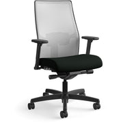 HON Ignition 2.0 Chair, Vinyl Seat, Fog Mesh Back, Black Frame, Mid Back, 1 Each
