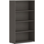 HON Mod HLPLBC3013B4 Book Case, 53"H x 30"W x 13"D, 4 Shelves (2 Adjustable), Slate Teak Finish, 1 Each