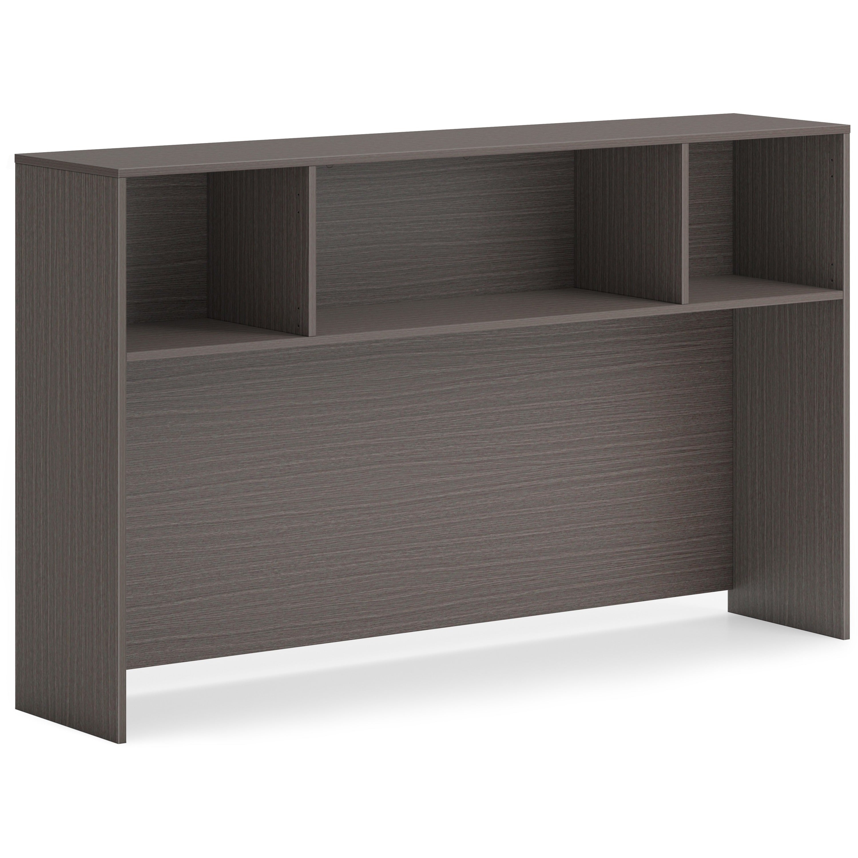 HON Mod HLPLDH66 Hutch, 39.8"H x 66"W x 14"D, Slate Teak Finish, 1 Each
