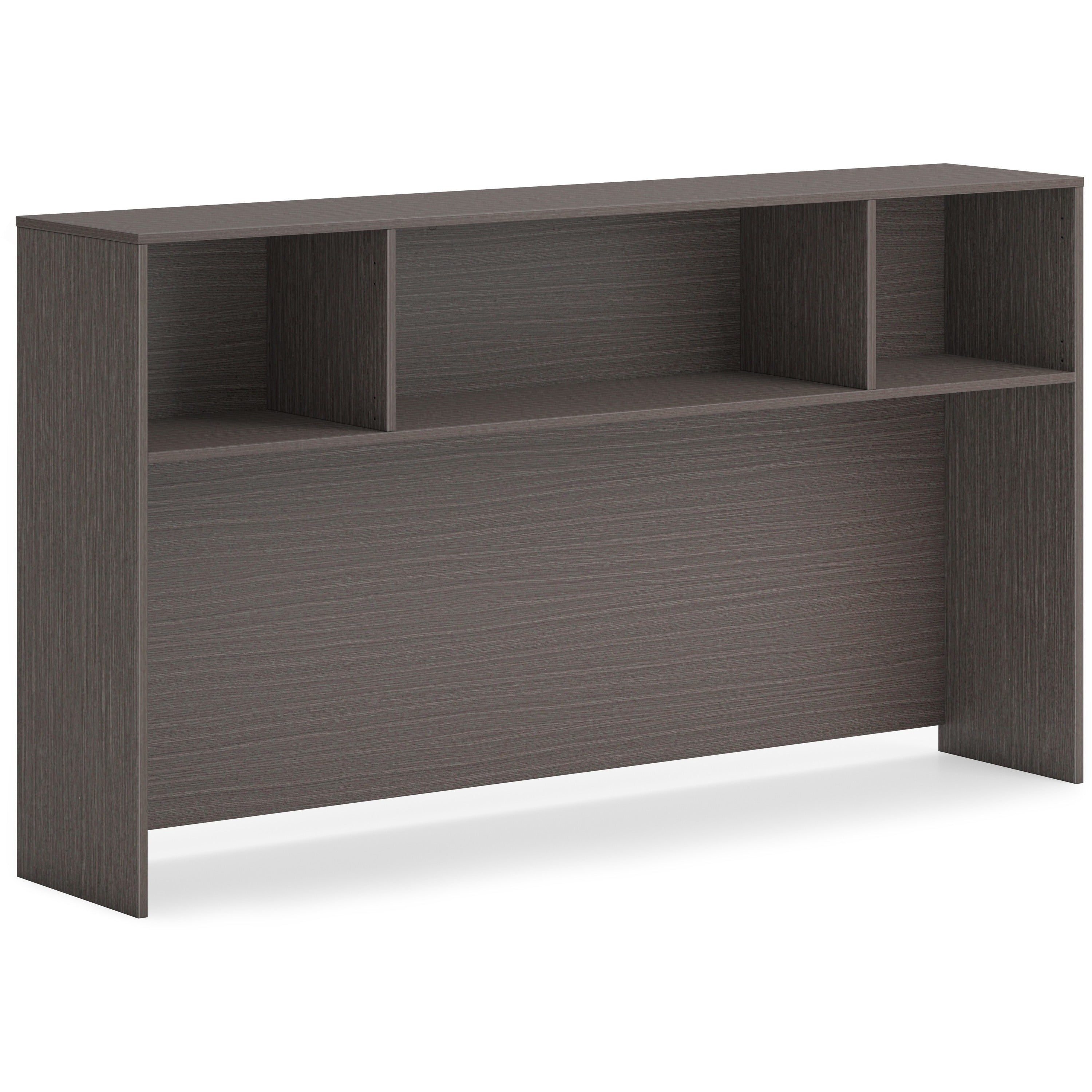 HON Mod HLPLDH72 Hutch, Slate Teak Finish, 39.8" H x 72" W x 14" D, 1 Each