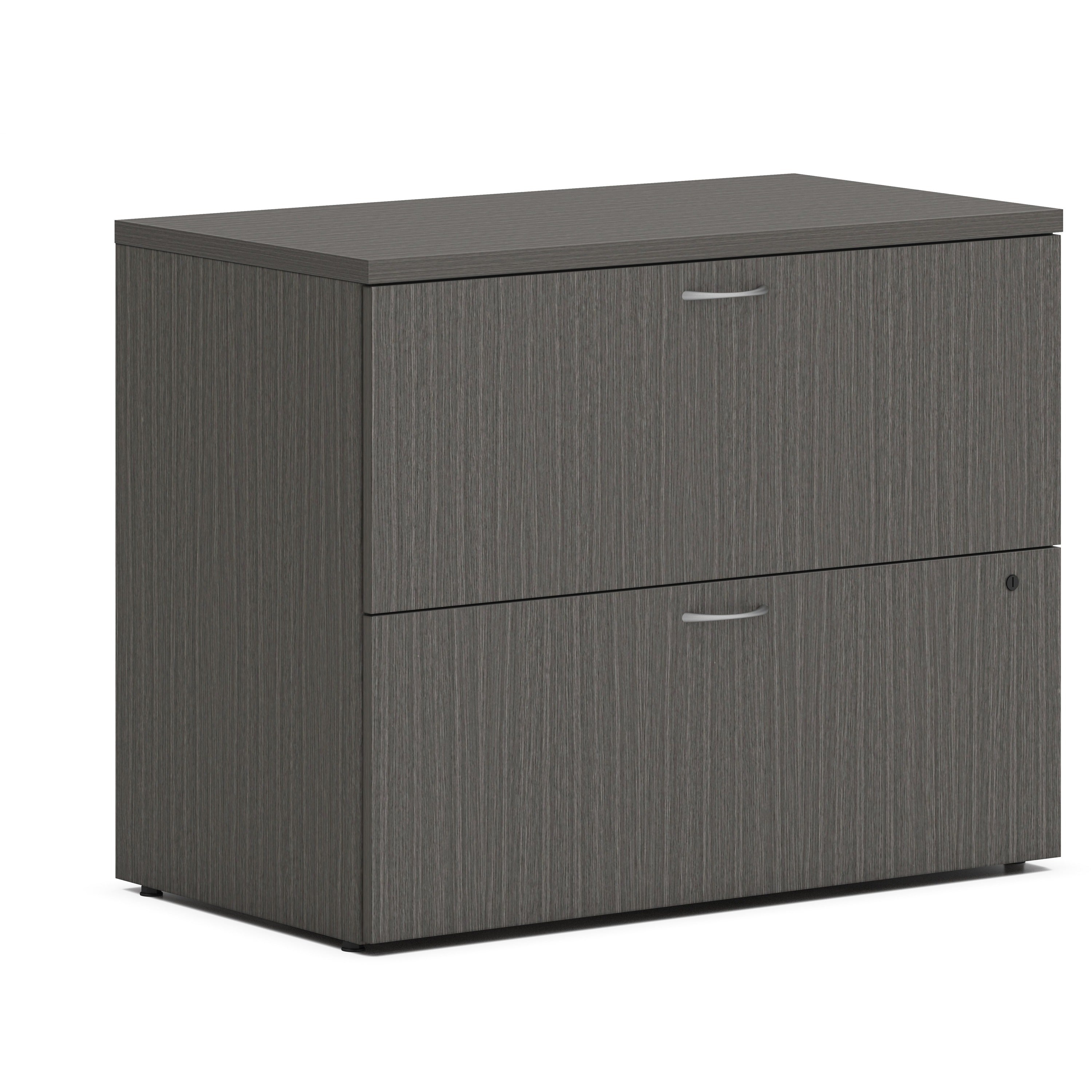HON Mod HLPLLF3620L2 Lateral File, 2 Drawers, Slate Teak Finish, 29" H x 36" W x 20" D, 1 Each
