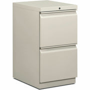 x 15" Width - Total Drawer(s): 2 - Finish: Light Gray - For File Storage, Office