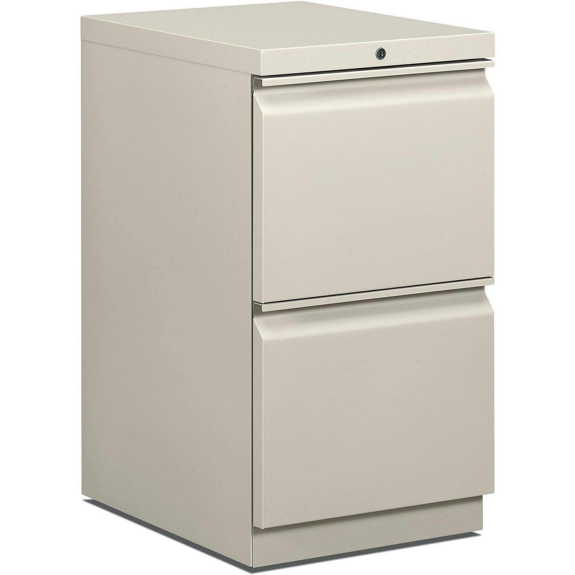 x 15" Width - Total Drawer(s): 2 - Finish: Light Gray - For File Storage, Office