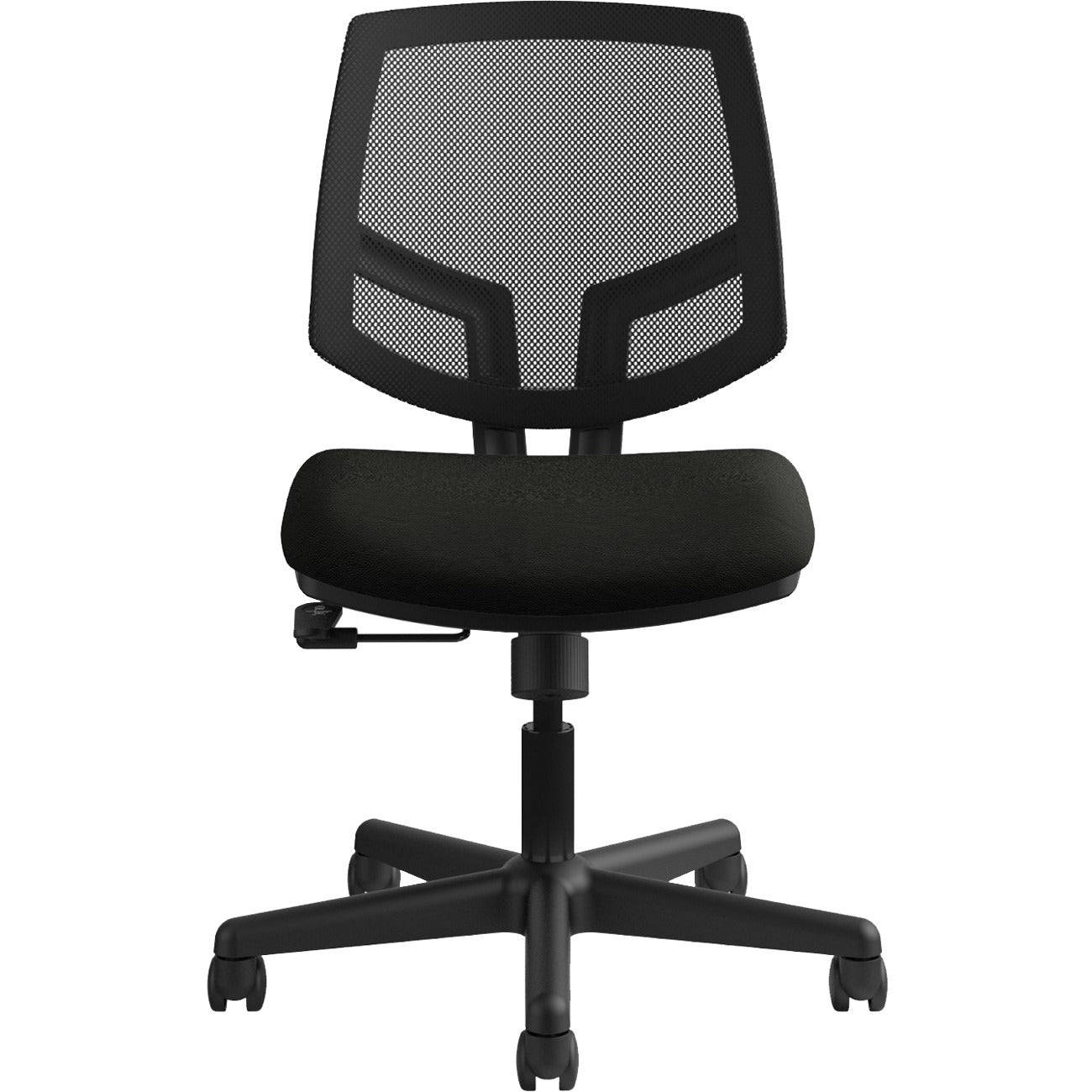 HON Volt Chair, Black Bonded Leather Seat, Black Mesh Back, Black Frame, 1 Each