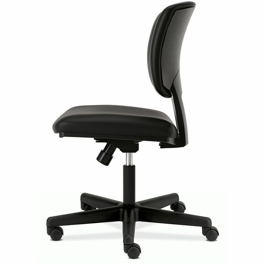 Black Seat Color - Bonded Leather Seat Material - Black Back Color - Bonded Leather Back Material - Black Frame Color - Low Back - 5-star Base - Black - 1 Each