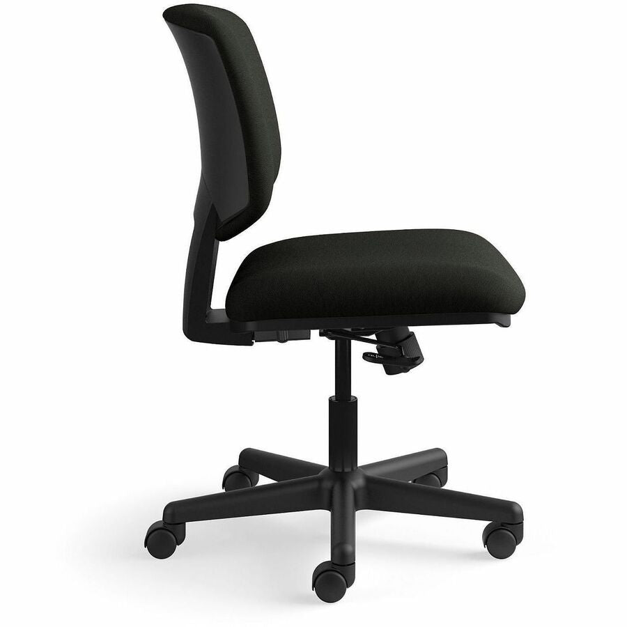 Black Seat Color - Bonded Leather Seat Material - Black Back Color - Bonded Leather Back Material - Black Frame Color - Low Back - 5-star Base - Black - 1 Each