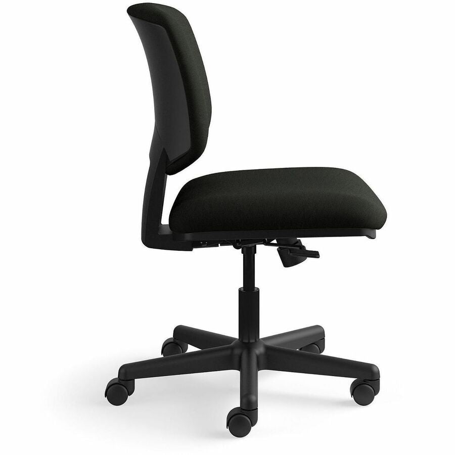 HON Volt Chair - Black Seat Color - Bonded Leather Seat Material - Black Back Color - Bonded Leather Back Material - Black Frame Color - Low Back - 5-star Base - Black - 1 Each