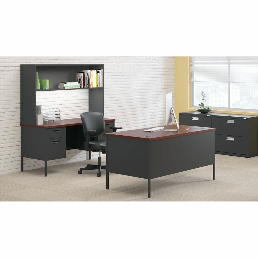 HON Volt Chair - Black Seat Color - Bonded Leather Seat Material - Black Back Color - Bonded Leather Back Material - Black Frame Color - Low Back - 5-star Base - Black - 1 Each