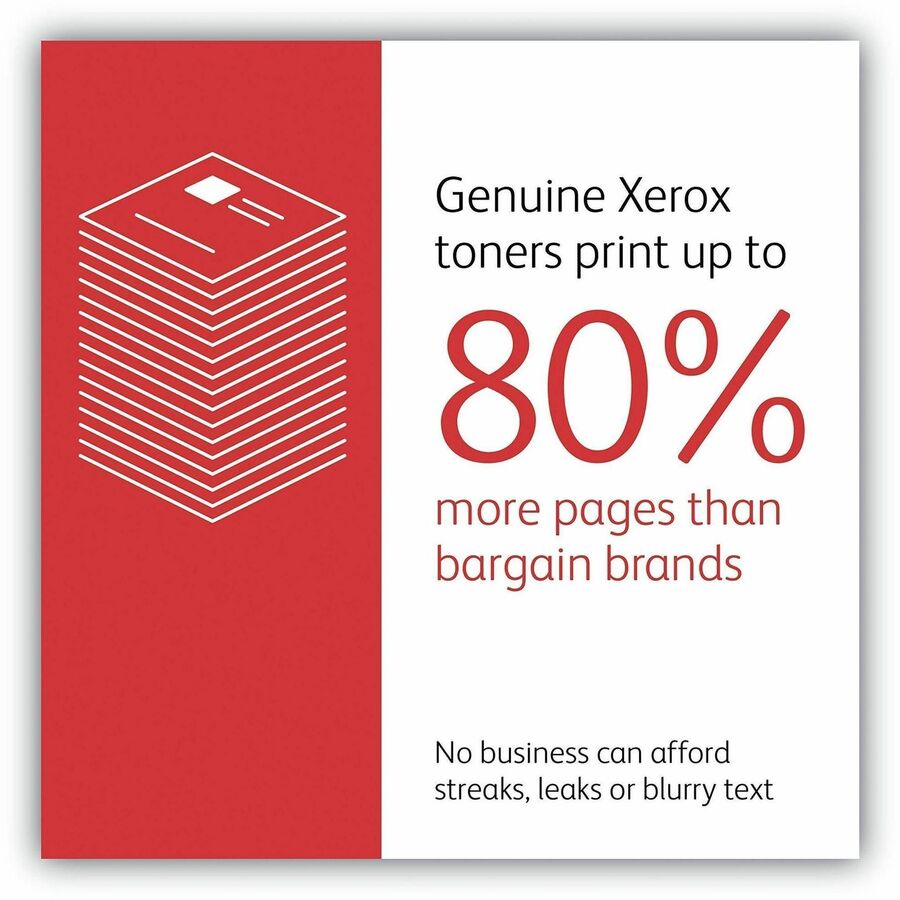 Xerox Original Extra High Yield Laser Toner Cartridge - Black - 1 Each - 6000 Pages