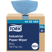 4 Ply - 3.35" Width x 6.50" Length - Blue - Paper, Fiber - 90 / Pack