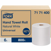 1 Ply - 7.80" Roll Diameter - 1 15/16" Core - Natural White - Fiber, Paper - 6 / Carton