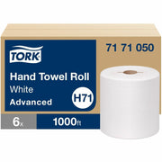 1 Ply - 7.85" Roll Diameter - White - Paper, Fiber - 6 / Carton