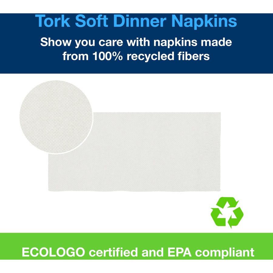 3 Ply - 1/8 Fold - 16.13" Width x 17" Length - White - Fiber - 290/Pack - 6 Pack