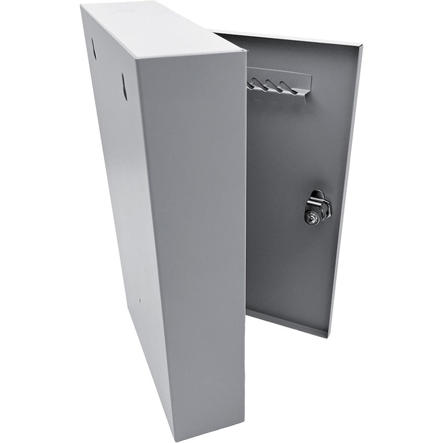 Huron Slotted Heavy-duty Key Cabinet - Keyhole Slot, Heavy Duty, Durable, Locking System - Gray - Steel