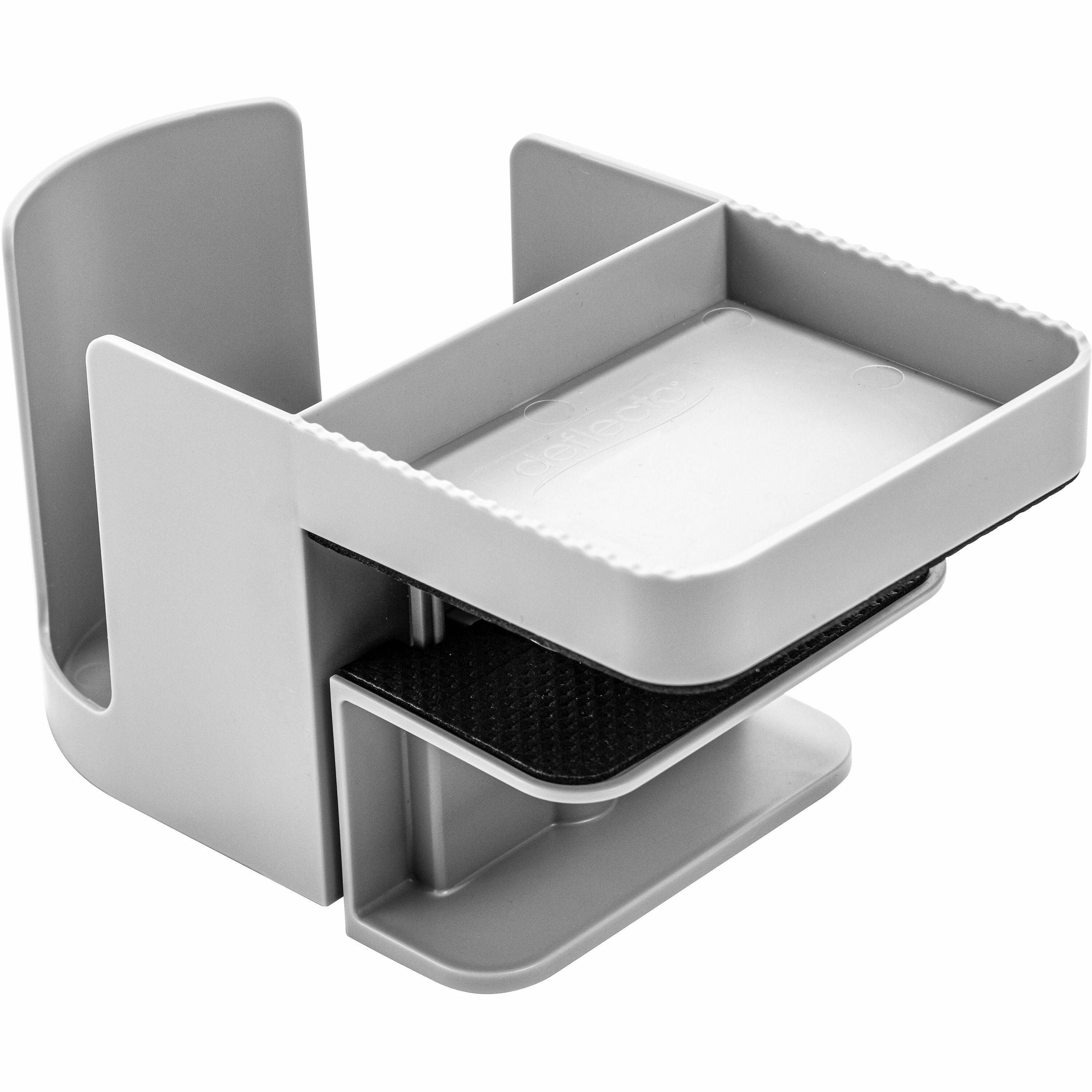 3.54" Height x 3.94" Width x 7.04" Depth - Cup Holder, Durable, Spill Resistant, Portable, Spring Loaded - Gray - Acrylonitrile Butadiene Styrene (ABS) - 1 Each