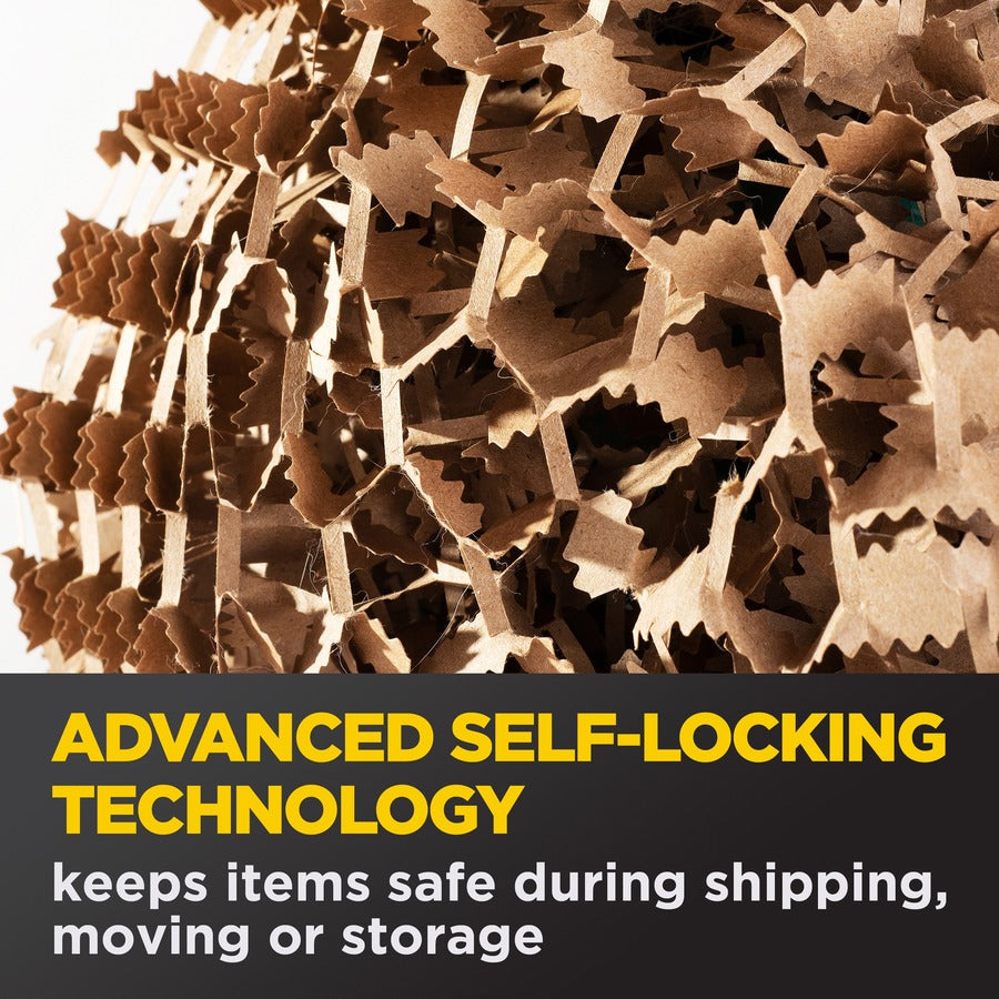 Scotch Cushion Lock Protective Wrap - 12" Width x 1000 ft Length - Recyclable, Easy Tear - Brown - 1 Roll