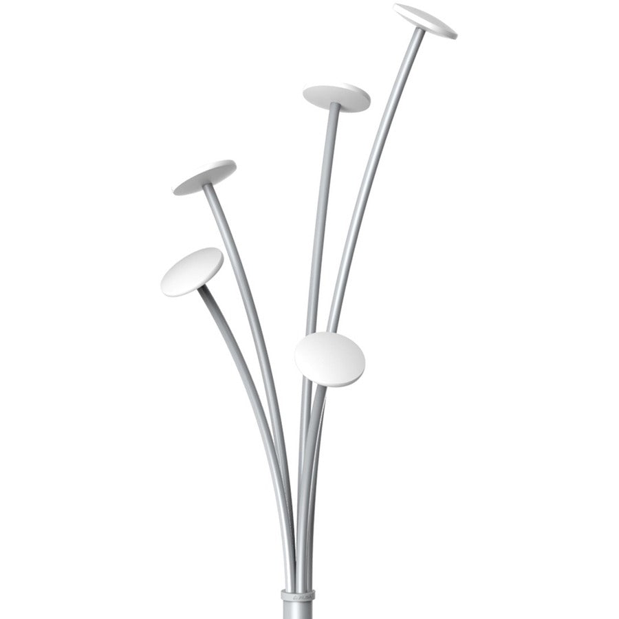 Alba Festival Coat Stand - White - ABS Plastic, Steel, Metal - 1 Each