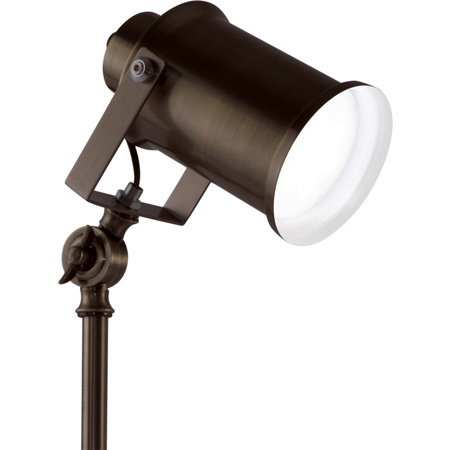 22" Height x 9" Width - LED Bulb - Adjustable, Adjustable Height, Adjustable Brightness, USB Charging, ClearSun LED, Touch-activated, Energy Saving - 485 lm Lumens - Metal - Desk Mountable - Brown, Bronze - for Desk