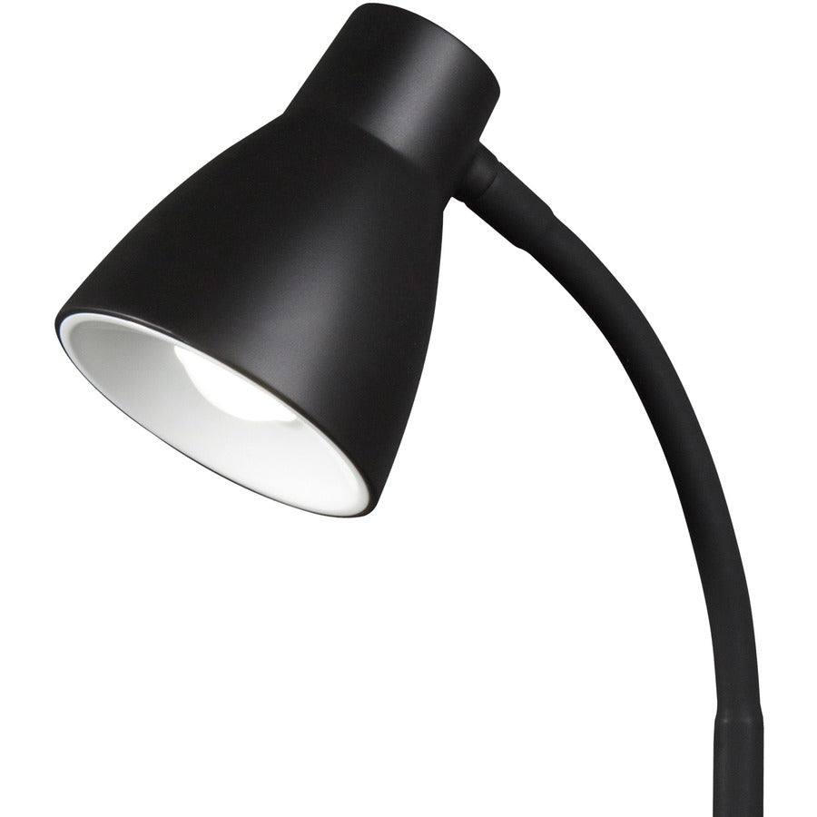 15.5" Height x 4.3" Width - LED Bulb - Adjustable, Adjustable Brightness, Flexible Neck, Qi Wireless Charging, USB Charging, ClearSun LED, Dimmable, Energy Saving - Plastic - Desk Mountable - Black - for Phone, Smartphone, Tablet, Desk