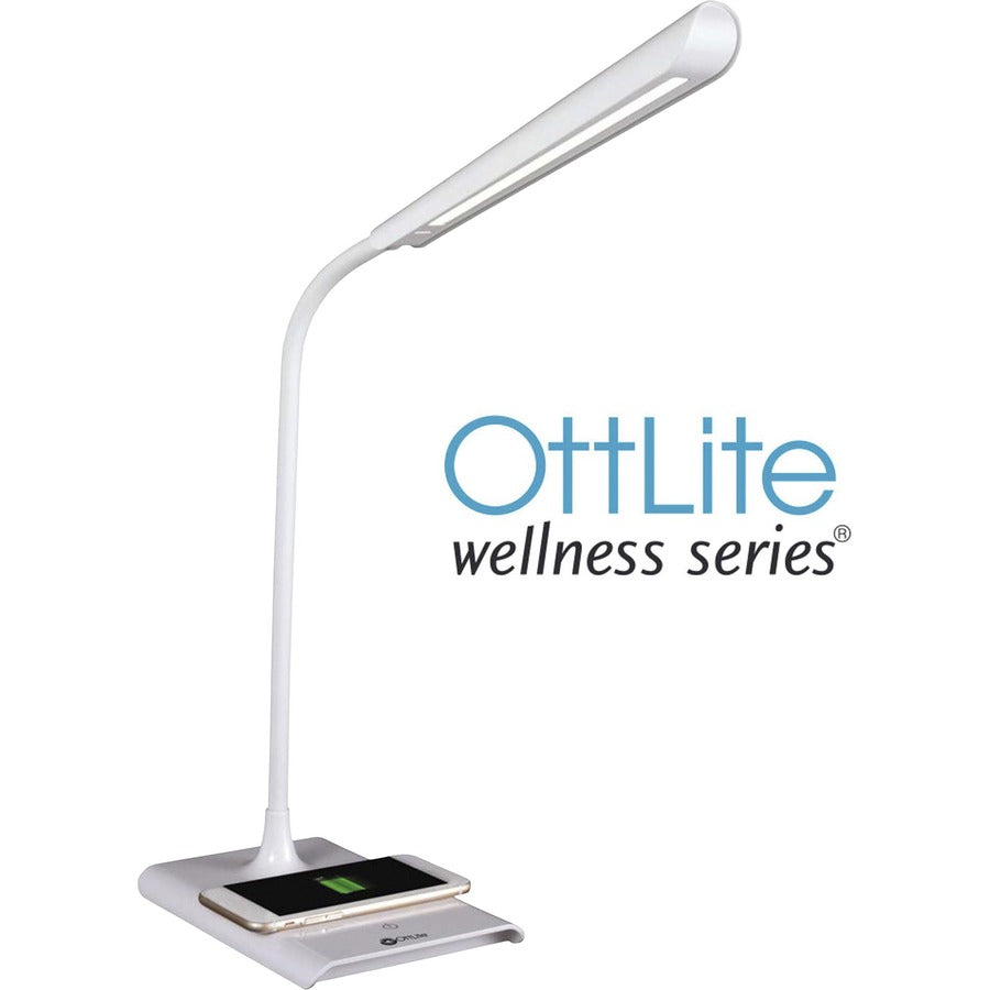 OttLite Power Up LED Desk Lamp with Wireless Charging