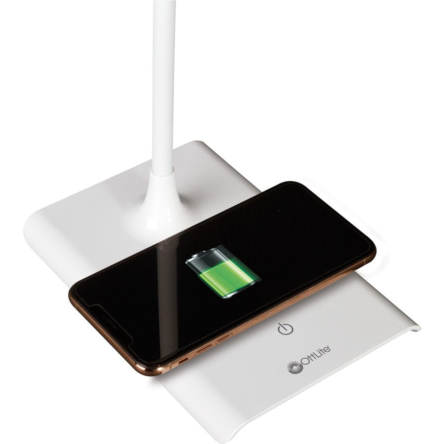 OttLite Power Up LED Desk Lamp with Wireless Charging