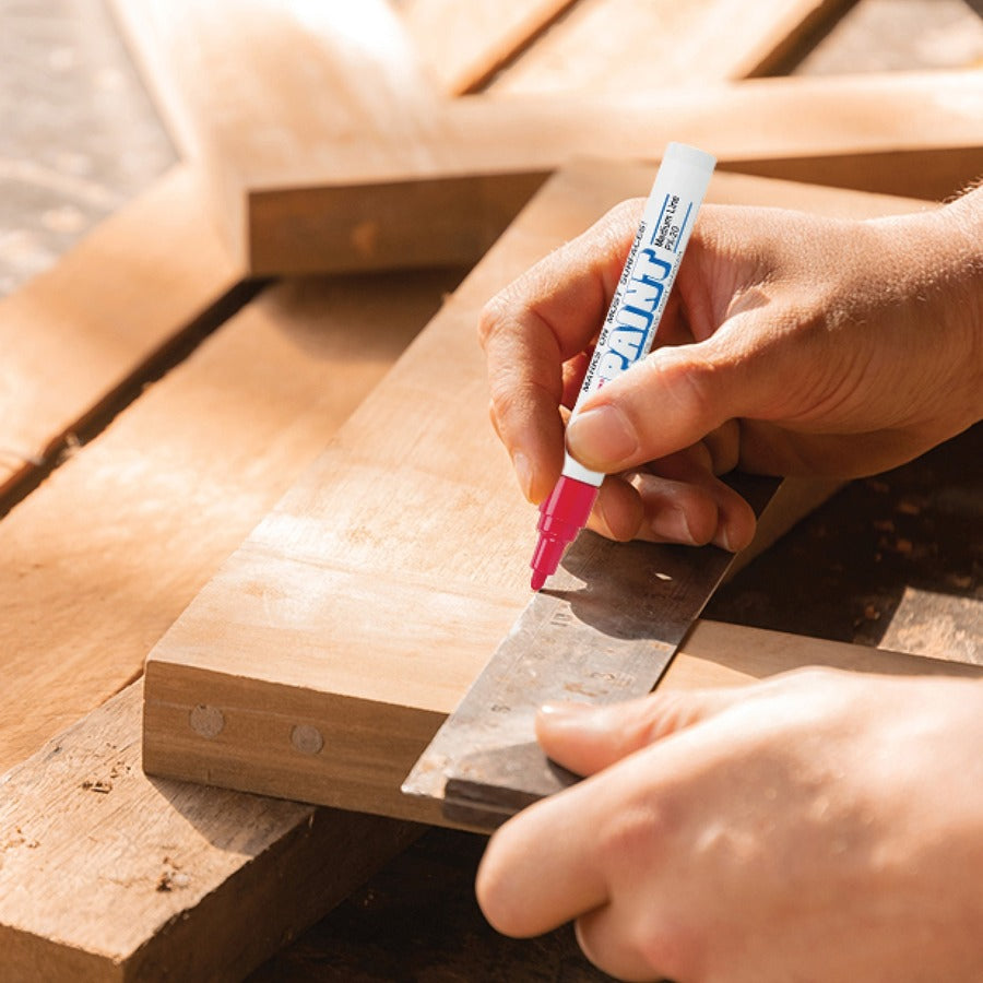 uniball™ uni-Paint PX-30 Oil-Based Paint Marker - Broad Chisel Marker Point - Blue Ink - Oil Based - 6 / Box