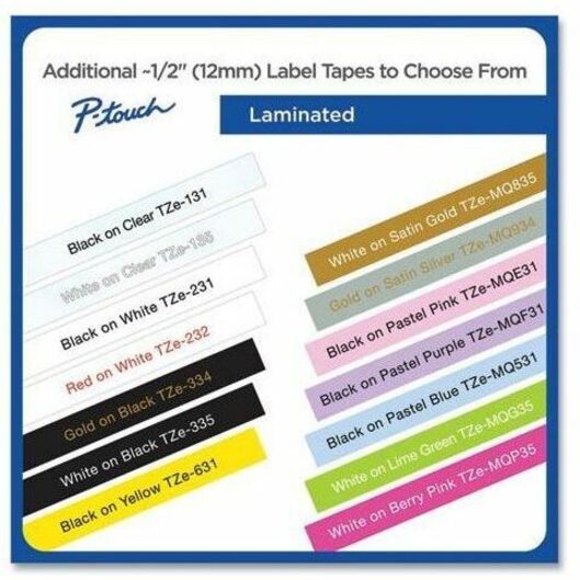 Rectangle - Thermal Transfer - Black on White - Water Resistant - Laminated - 10 Cassette