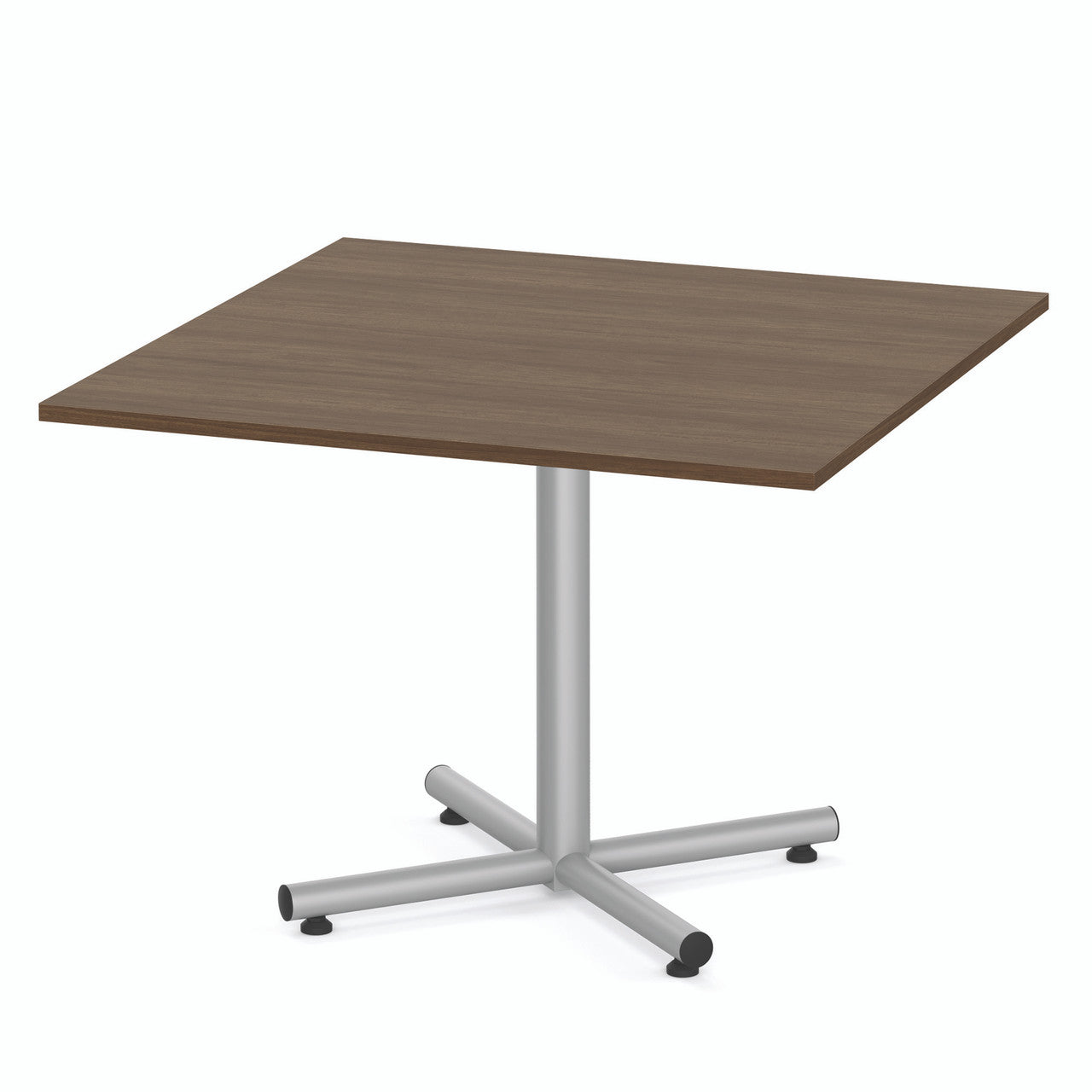 OfficeSource OS Conference/Multi-Purpose Tables 42" Square Top (Requires Base) - Modern Walnut