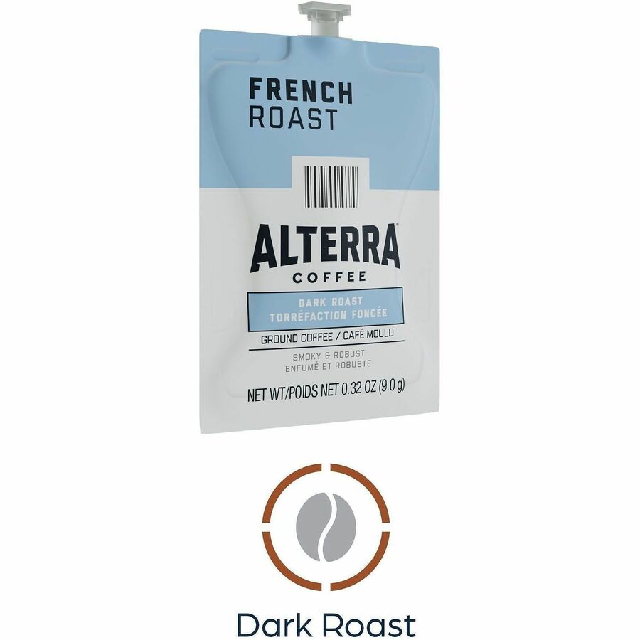 Compatible with Flavia Aroma, Flavia Barista, FLAVIA Creation 600, Flavia Creation 500, Flavia Creation 200, Flavia Creation 150, Flavia Creation 300 - Hot Coffee - Dark - Freshpack - French Roast, Regular - Kosher - 100 / Carton