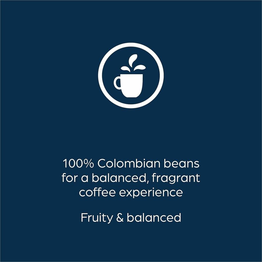 Compatible with Flavia Aroma, Flavia Barista, FLAVIA Creation 600, Flavia Creation 500, Flavia Creation 200, Flavia Creation 150, Flavia Creation 300, Flavia - Hot Coffee - Medium - Freshpack - Colombia, Regular - Kosher - 100 / Carton