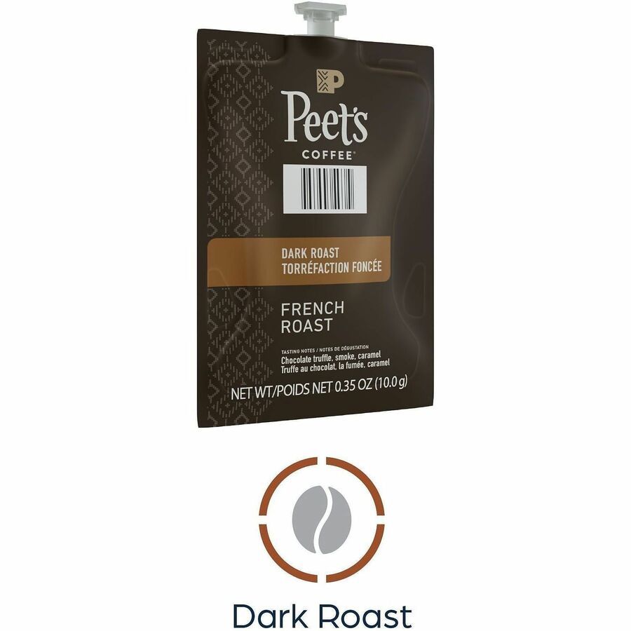 Compatible with Flavia Aroma, Flavia Barista, FLAVIA Creation 600, Flavia Creation 500, Flavia Creation 200, Flavia Creation 150, Flavia Creation 300 - Hot Coffee - Dark - Freshpack - French Roast - Kosher - 76 / Carton