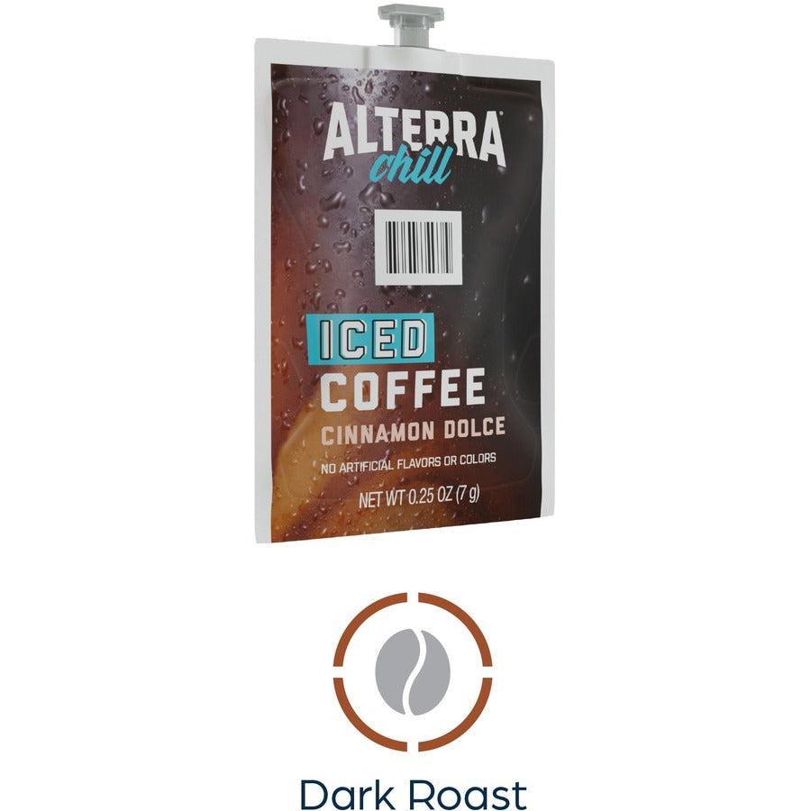 Compatible with Flavia Creation 300 with Chill Refresh Module, Flavia Creation 600 with Chill Module - Ice Coffee - Dark - Freshpack - Iced Cinnamon Dolc - Kosher - 90 / Carton