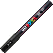 uni® POSCA PC-3M Water-Based Paint Markers, Reversible Fine Tip (0.9-1.3mm), Black