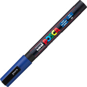 uni® POSCA PC-3M Water-Based Paint Markers, Reversible Fine Tip (0.9-1.3mm), Blue