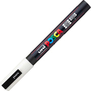 uni® POSCA PC-3M Water-Based Paint Markers, Reversible Fine Tip (0.9-1.3mm), White