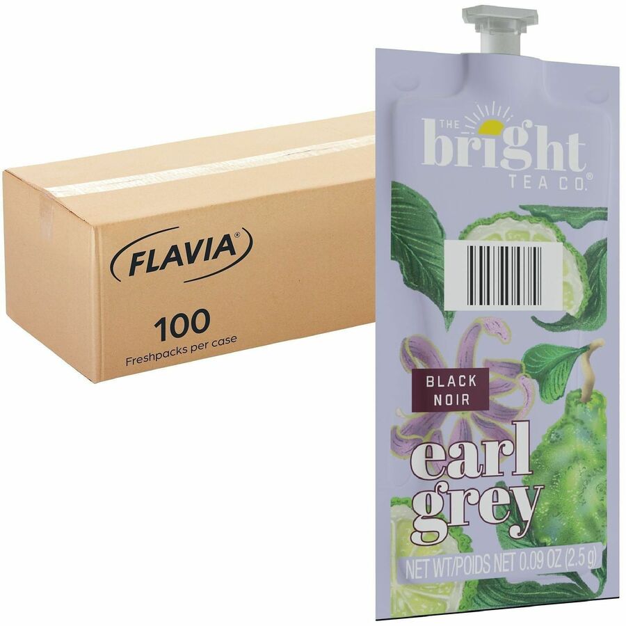 Compatible with Flavia Aroma, Flavia Creation 300, FLAVIA Creation 600, Flavia Creation 150, Flavia Creation 200, Flavia Creation 500 - Black Tea - Caffeinated - Kosher - 100 / Carton