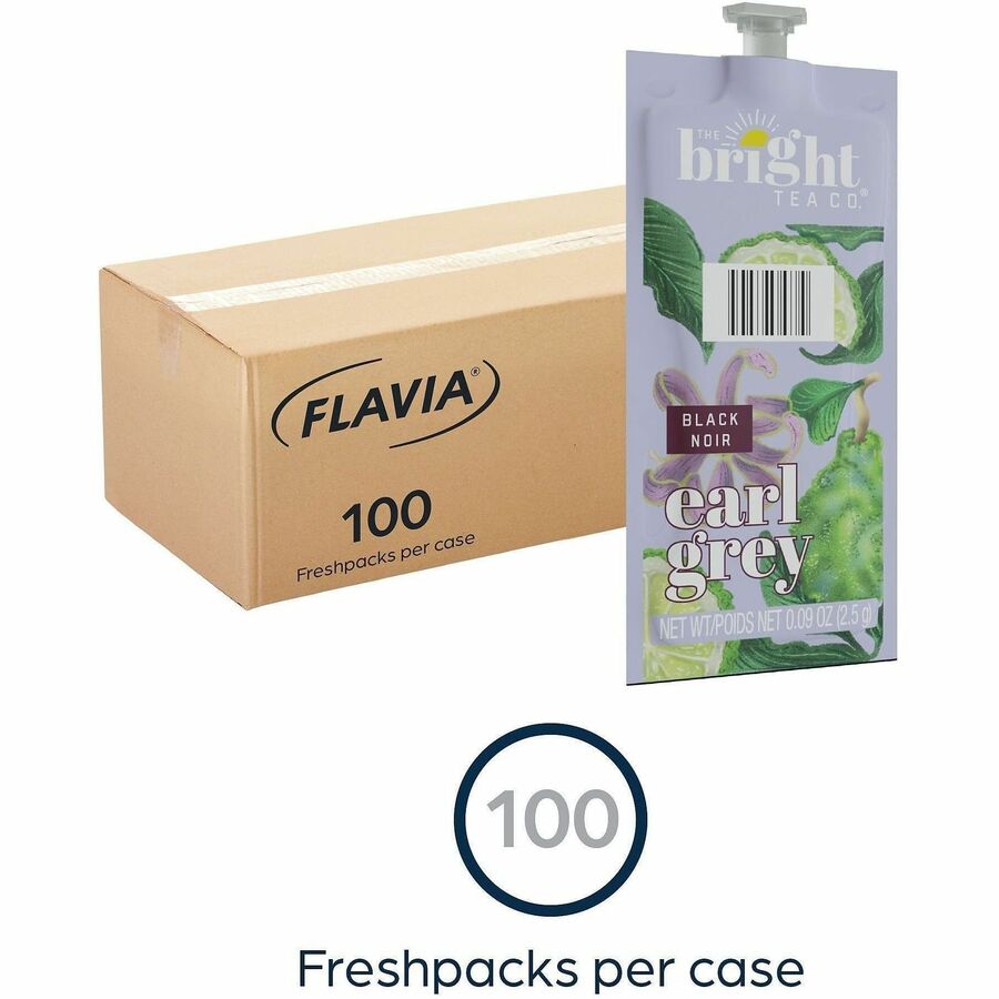 Compatible with Flavia Aroma, Flavia Creation 300, FLAVIA Creation 600, Flavia Creation 150, Flavia Creation 200, Flavia Creation 500 - Black Tea - Caffeinated - Kosher - 100 / Carton