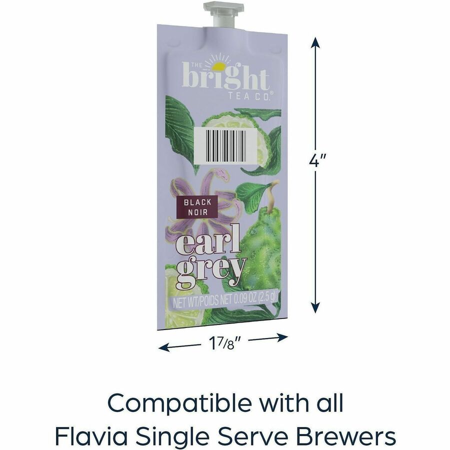 Compatible with Flavia Aroma, Flavia Creation 300, FLAVIA Creation 600, Flavia Creation 150, Flavia Creation 200, Flavia Creation 500 - Black Tea - Caffeinated - Kosher - 100 / Carton