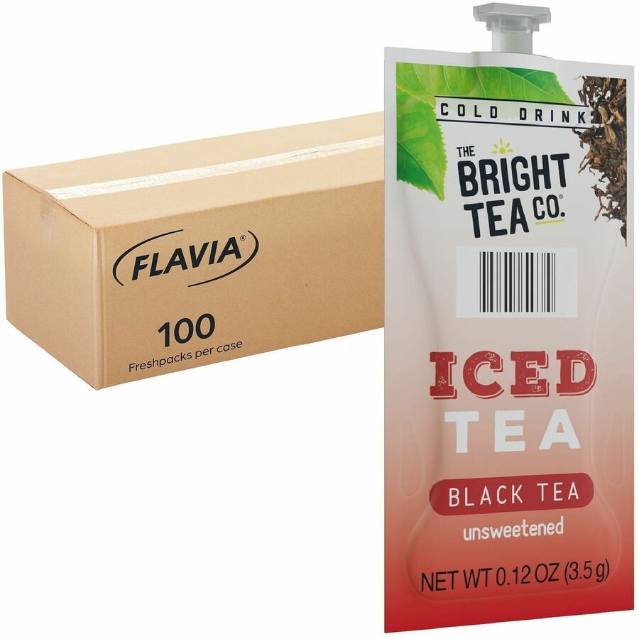 Compatible with Flavia Creation 300 with Chill Refresh Module, Flavia Creation 600 with Chill Module - Black Iced Tea - Caffeine-free - Kosher - 100 / Carton