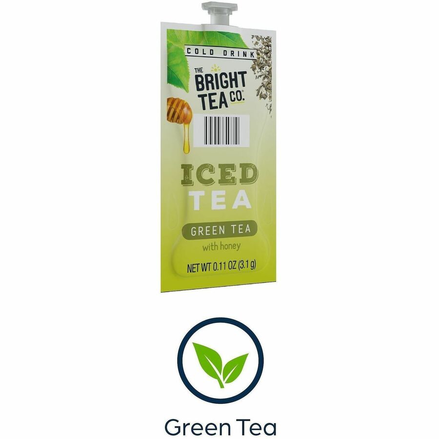Compatible with Flavia Creation 300 with Chill Refresh Module, Flavia Creation 600 with Chill Module - Iced Green Tea - Caffeinated - Kosher - 100 / Carton