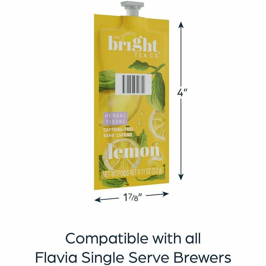 Compatible with Flavia Aroma, Flavia Creation 300, FLAVIA Creation 600 - Herbal Tea - Caffeine-free - Kosher - 100 / Carton