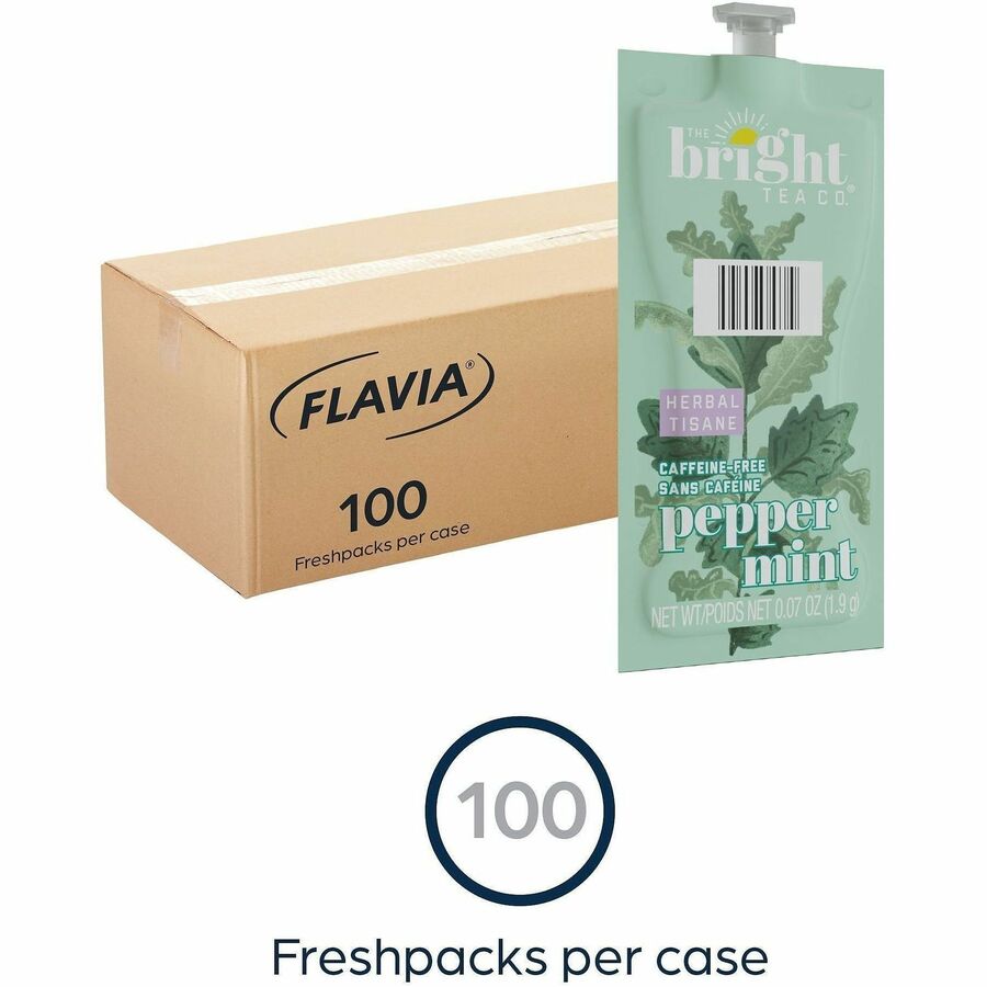 Compatible with Flavia Aroma, Flavia Creation 300, FLAVIA Creation 600 - Herbal Tea - Decaffeinated - Kosher - 100 / Carton